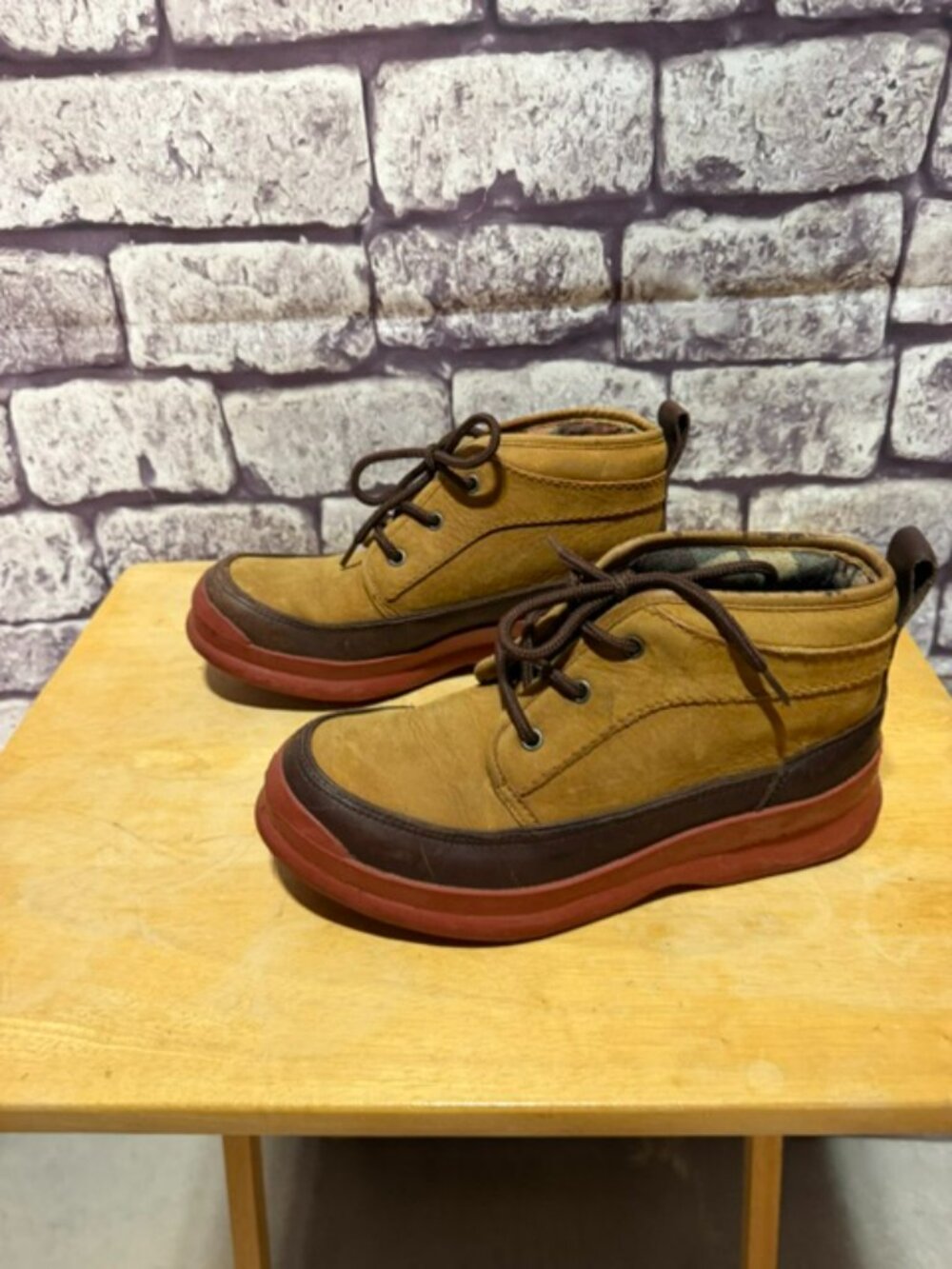 Cole Haan Brown Lace Up Ankle Boots Size 8 - Picture 2 of 6